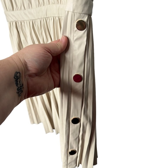 Ramy Brook Effie V-Neck Faux Leather Mini Dress - Picture 4 of 6